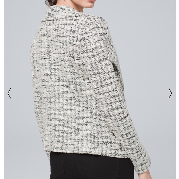 WHBM Drape-Front Boucle Jacket - Picture 2 of 6